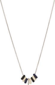 Adina Reyter Midnight Stripes Diamond & Enamel Mini Bead Necklace