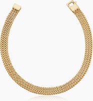 Oradina 14K Gold Chevron Bracelet