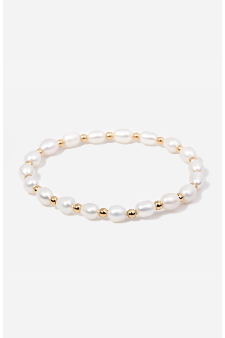 Avery Pearl Bead Bracelet, Main, color, White