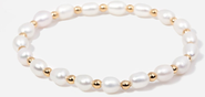 Little Sky Stone Avery Pearl Bead Bracelet