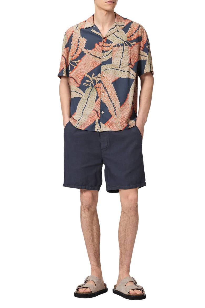 Garland Camp Shirt, Alternate, color, MIDNIGHT BLUE