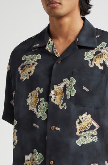 VISVIM Copa Tora Tiger Print Silk Camp Shirt | Nordstrom VISVIM Copa Tora Tiger Print Silk Camp Shirt | Nordstrom