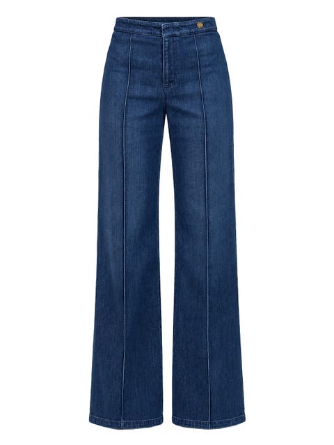 Charly Washed Denim Flare Pant