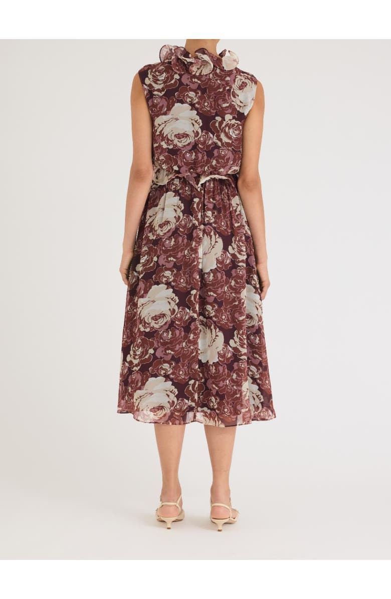 Rebecca Taylor Sarita Dress, Alternate, color, Raisin Combo