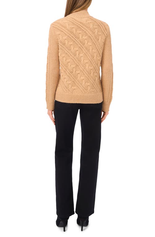 Halogenr Halogen(r) Diagonal Cable Mock Neck Sweater