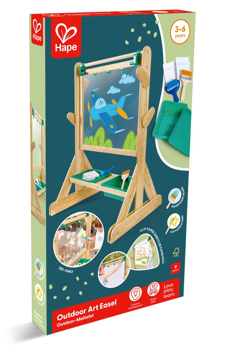 Hape Outdoor Art Easel, Alternate, color, Multi