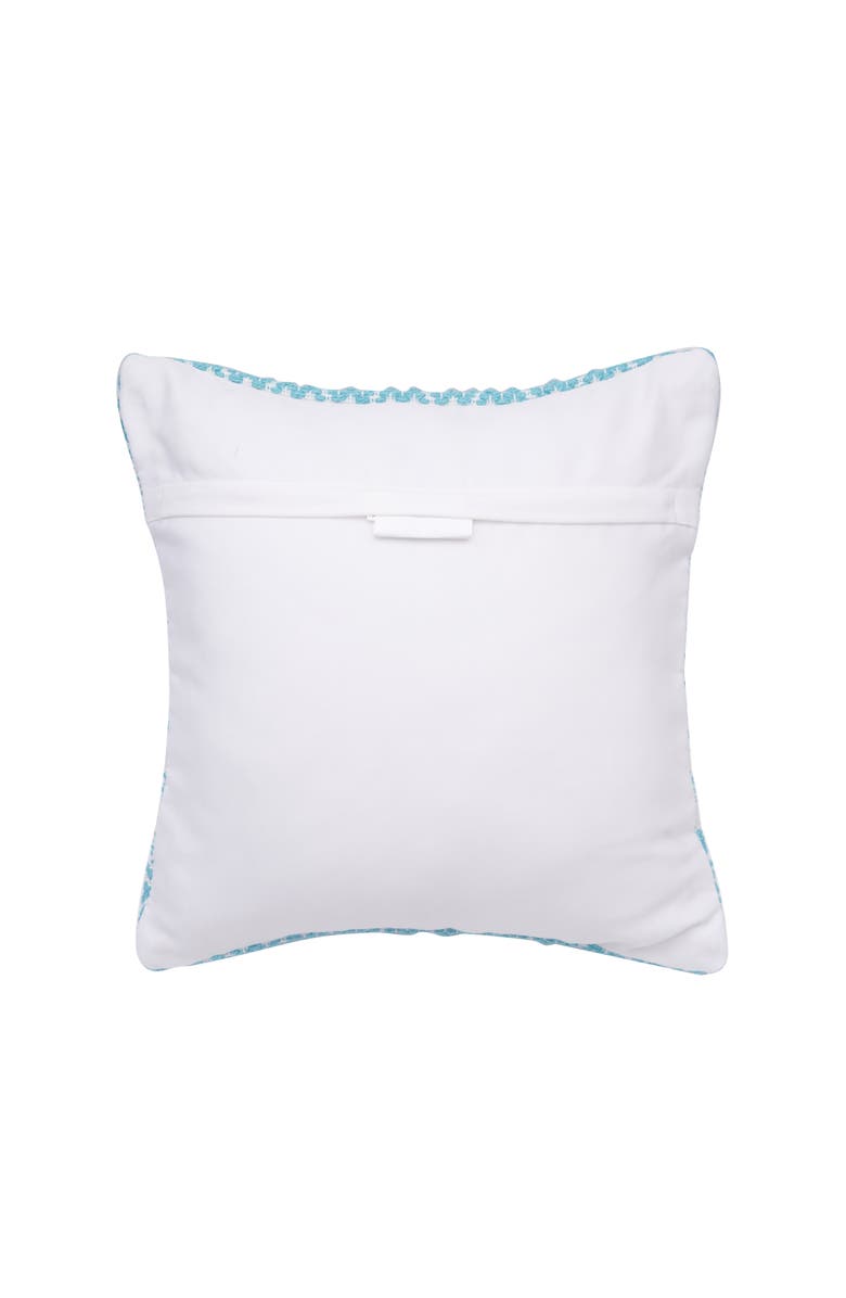 C&F Home Pim Diamond Stripe Outdoor Throw Pillow, 18" x 18", Alternate, color, Blue