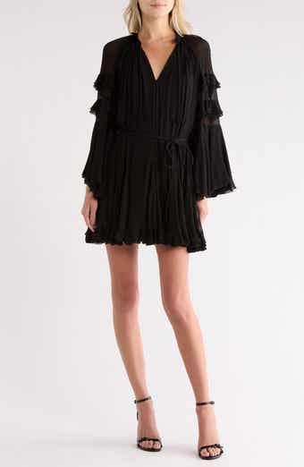 Alice + Olivia Adaline Ruffle Long Sleeve Minidress