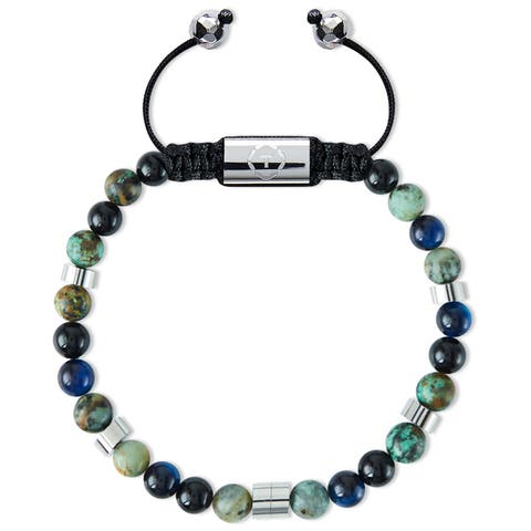 Jasper Turquoise and Tiger Eye Blue Beads