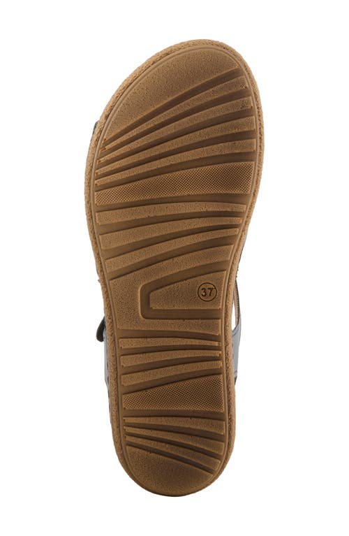 Flexus By Spring Step Perforated Strappy Sandal In Navy