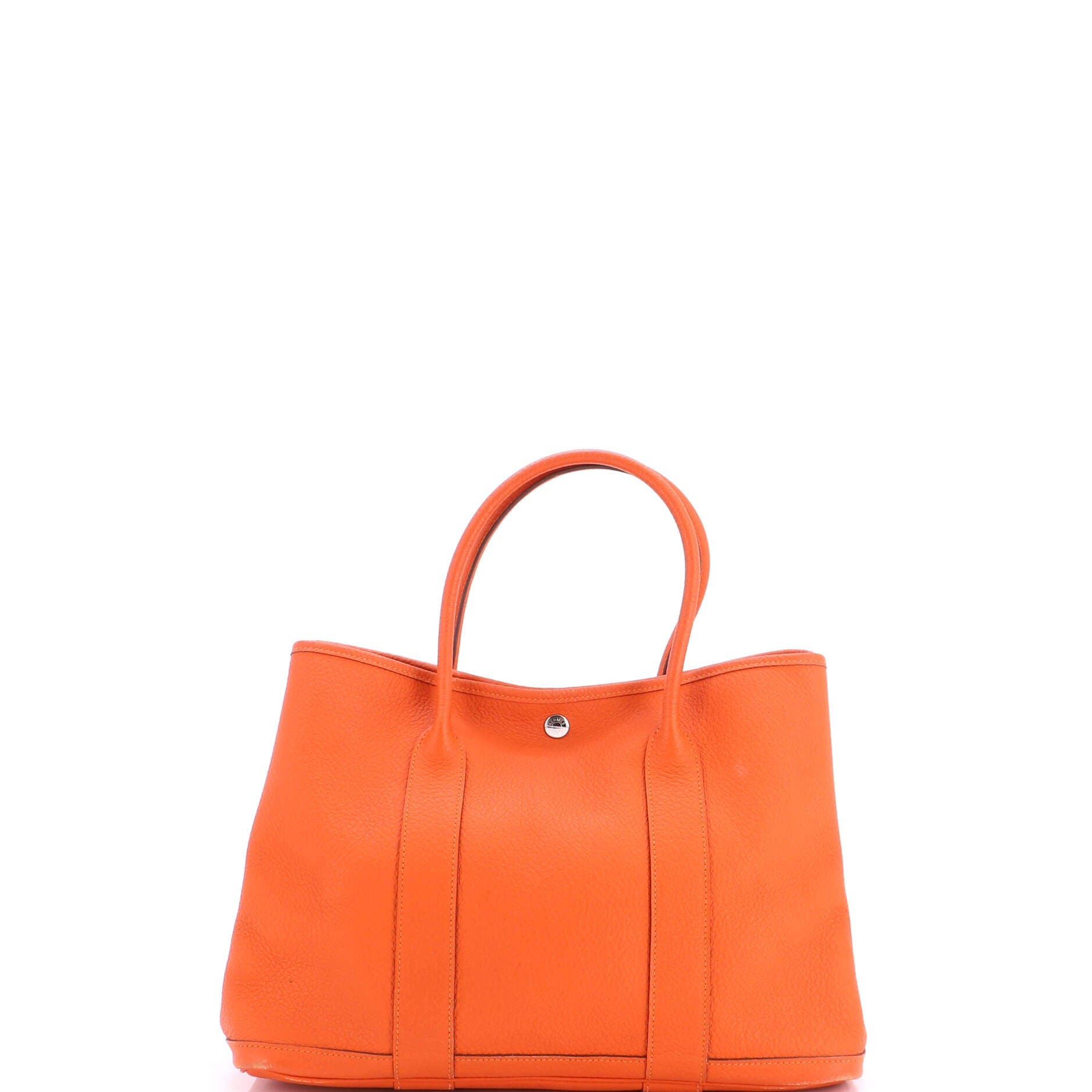 Garden Party Tote Leather 36, Main, color, Feu