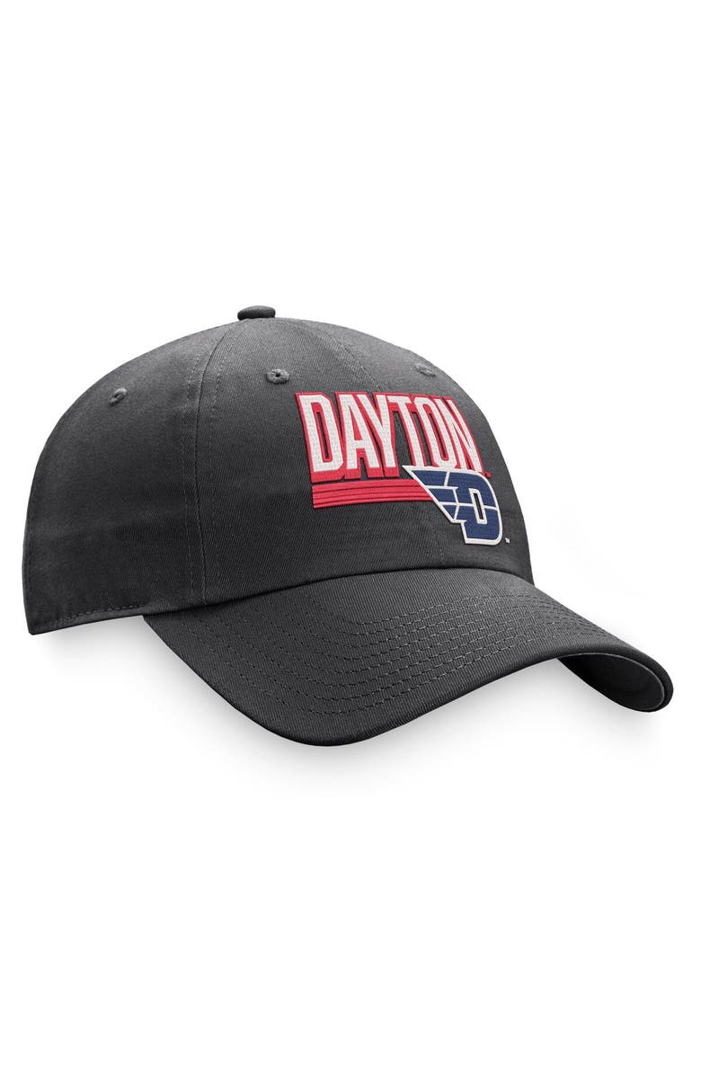 TOP OF THE WORLD Men's Top of the World Charcoal Dayton Flyers Slice Adjustable Hat, Alternate, color, 