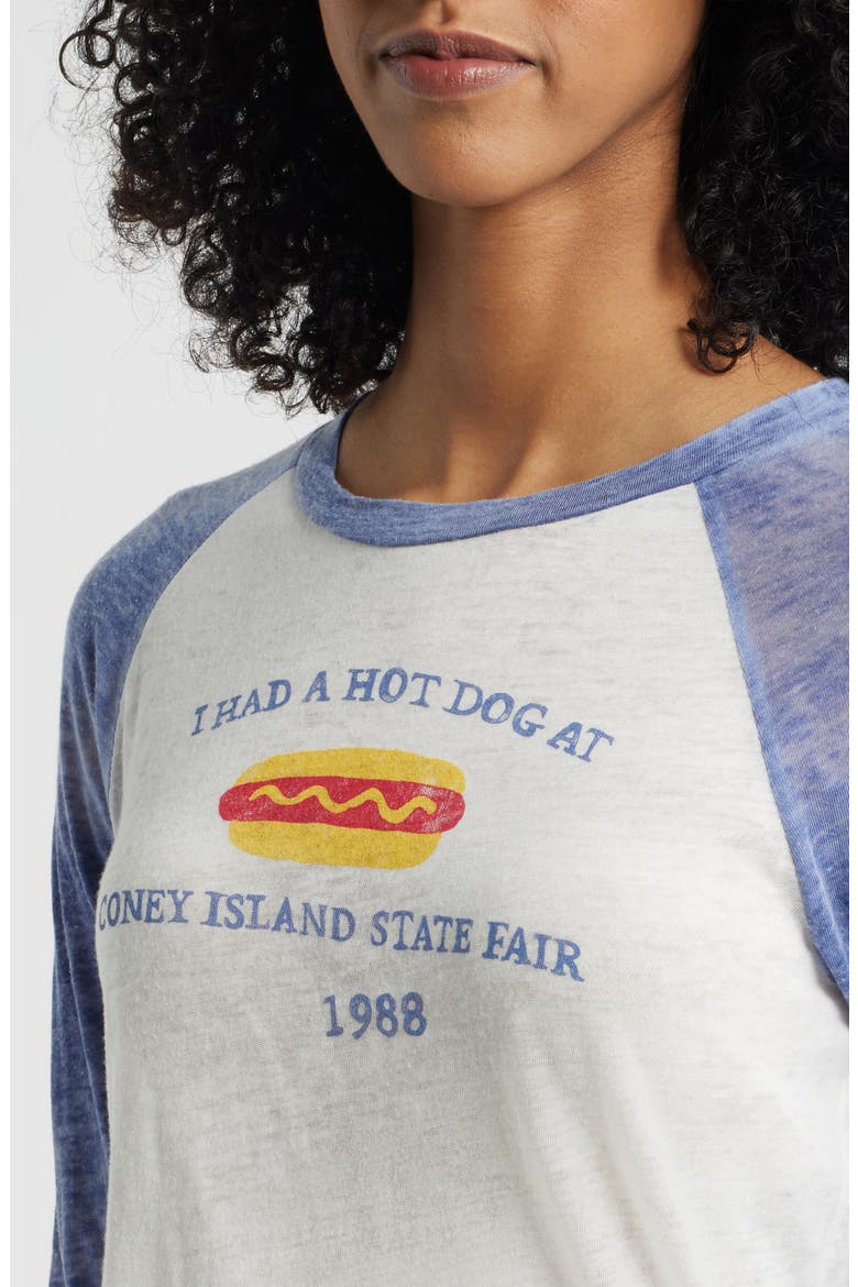 Coney Island State Fair 1988 Cotton Graphic T-Shirt, Alternate, color, VINTAGE WHITE / BLUE QUARTZ