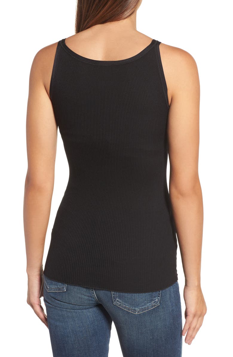 Rosemunde Silk & Cotton Ribbed Tank, Alternate, color,