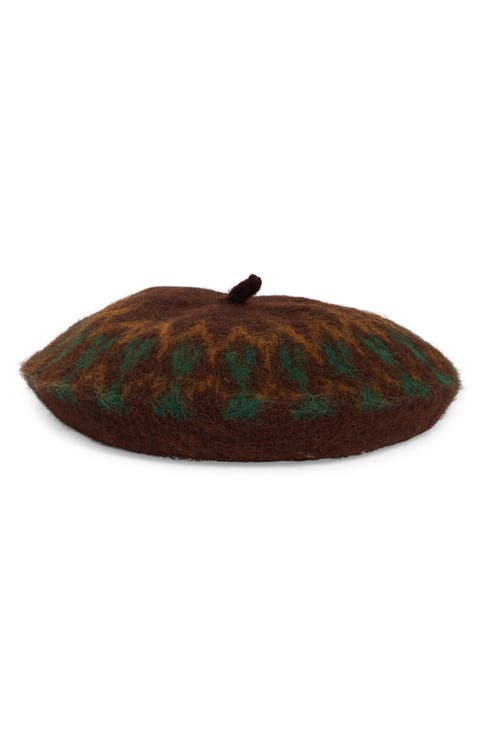 Fair Isle Knit Beret