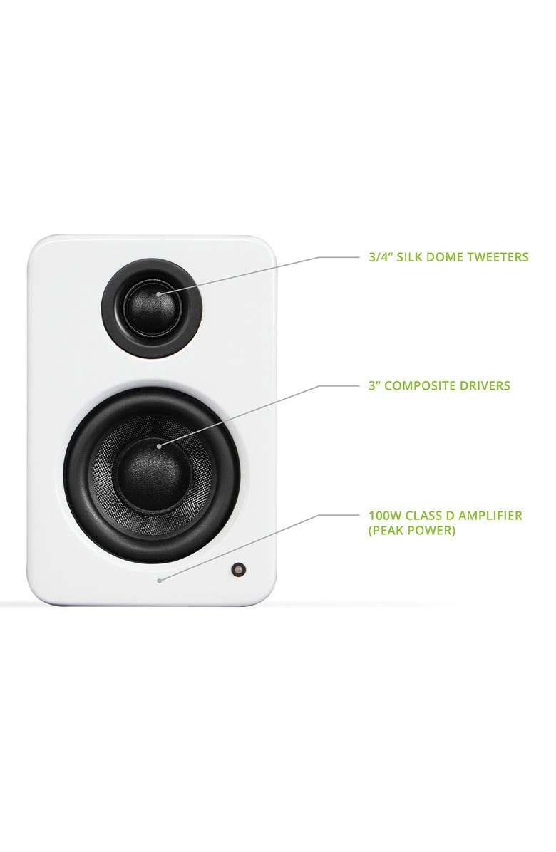Kanto YU2 Powered Desktop Speakers - Pair, Alternate, color, Matte White
