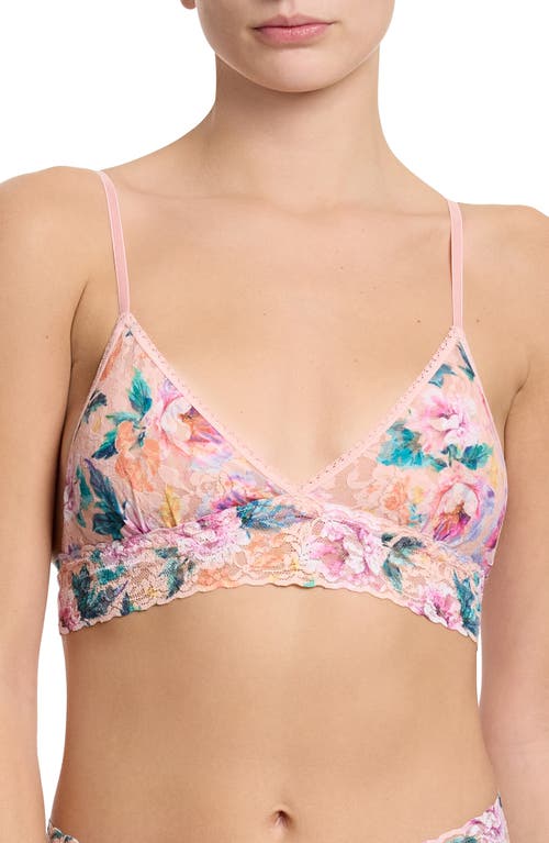 Hanky Panky Padded Lace Bralette In Pink
