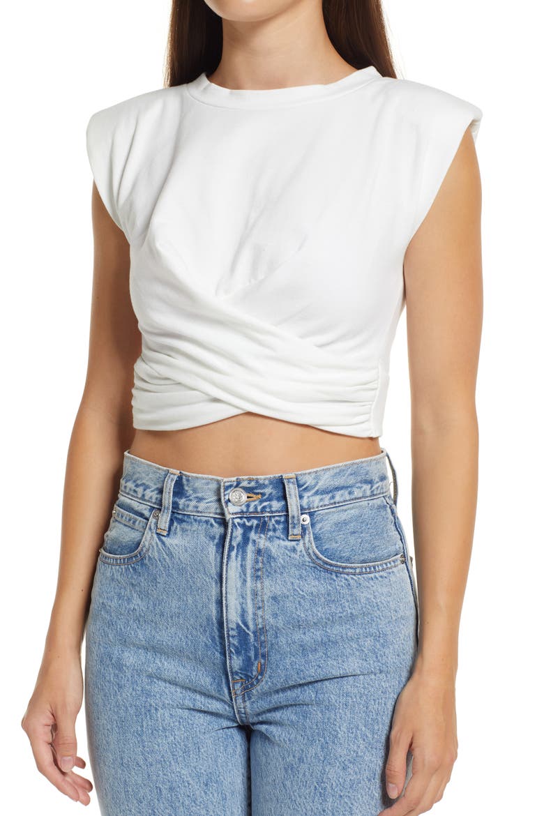 No Lies Crop T-Shirt, Alternate, color, WHITE