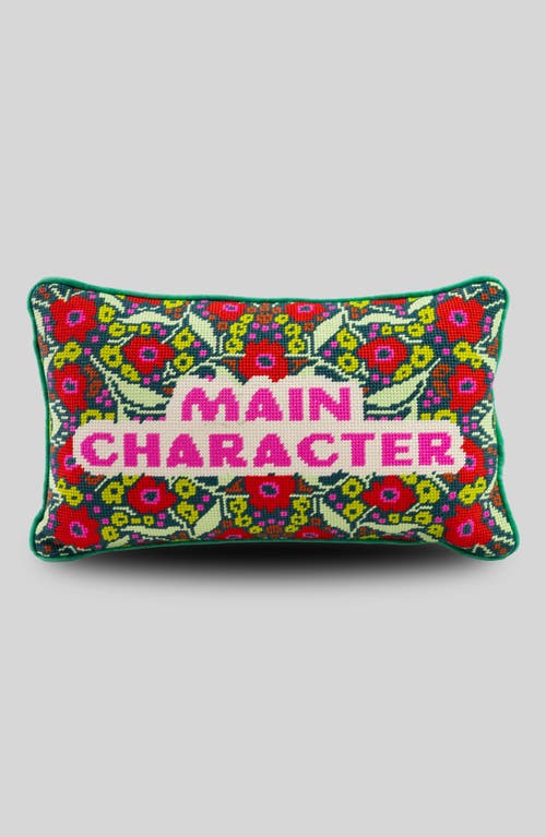 Furbish Needlepoint Pillow In Multi