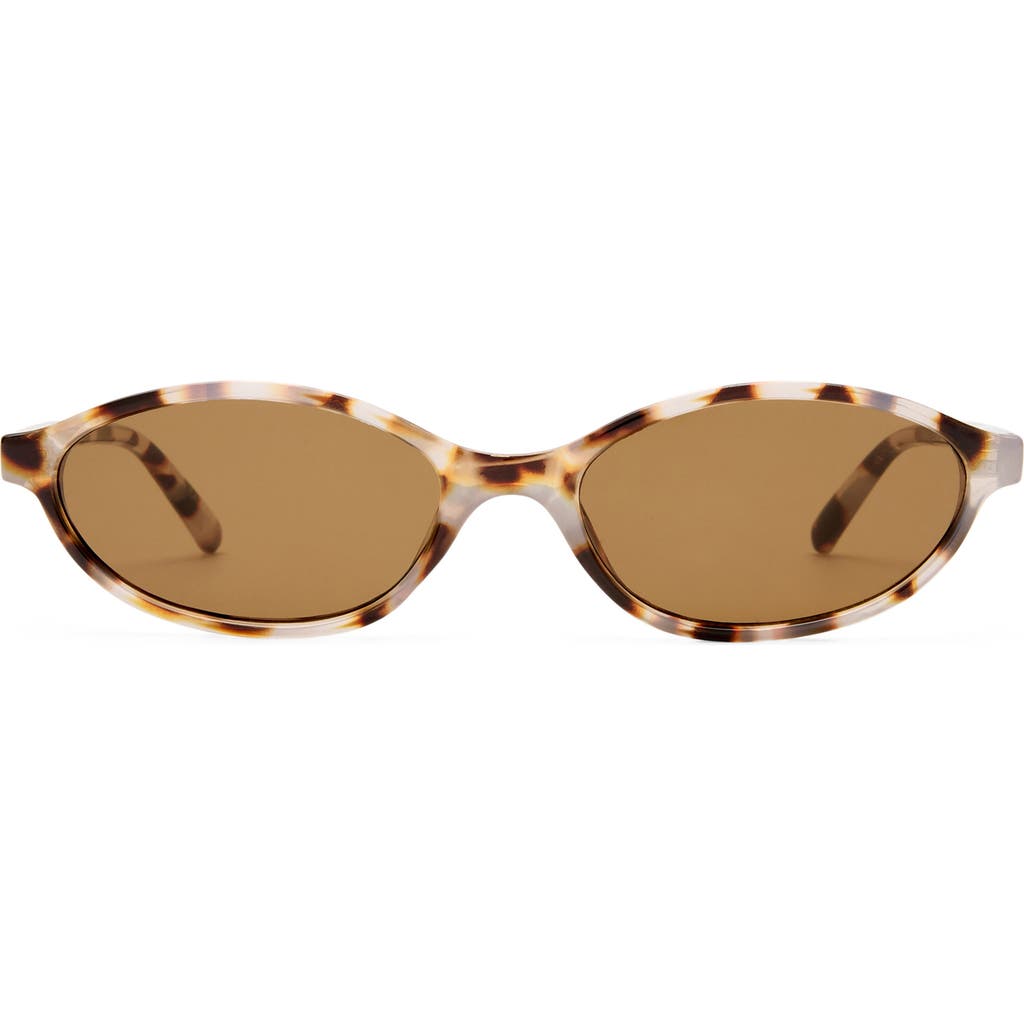 Aire Earthshine 54mm Oval Sunglasses In Brown