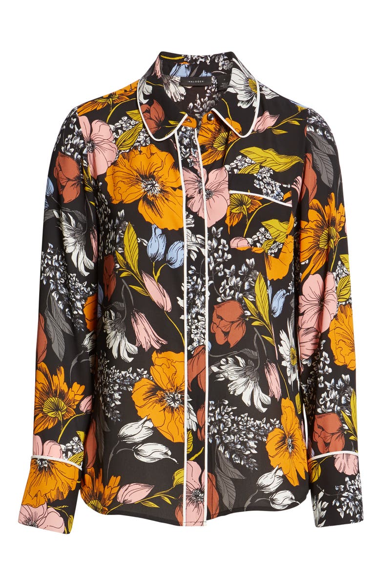 Halogen<sup>®</sup> x Atlantic-Pacific Hidden Placket Blouse, Alternate, color, 