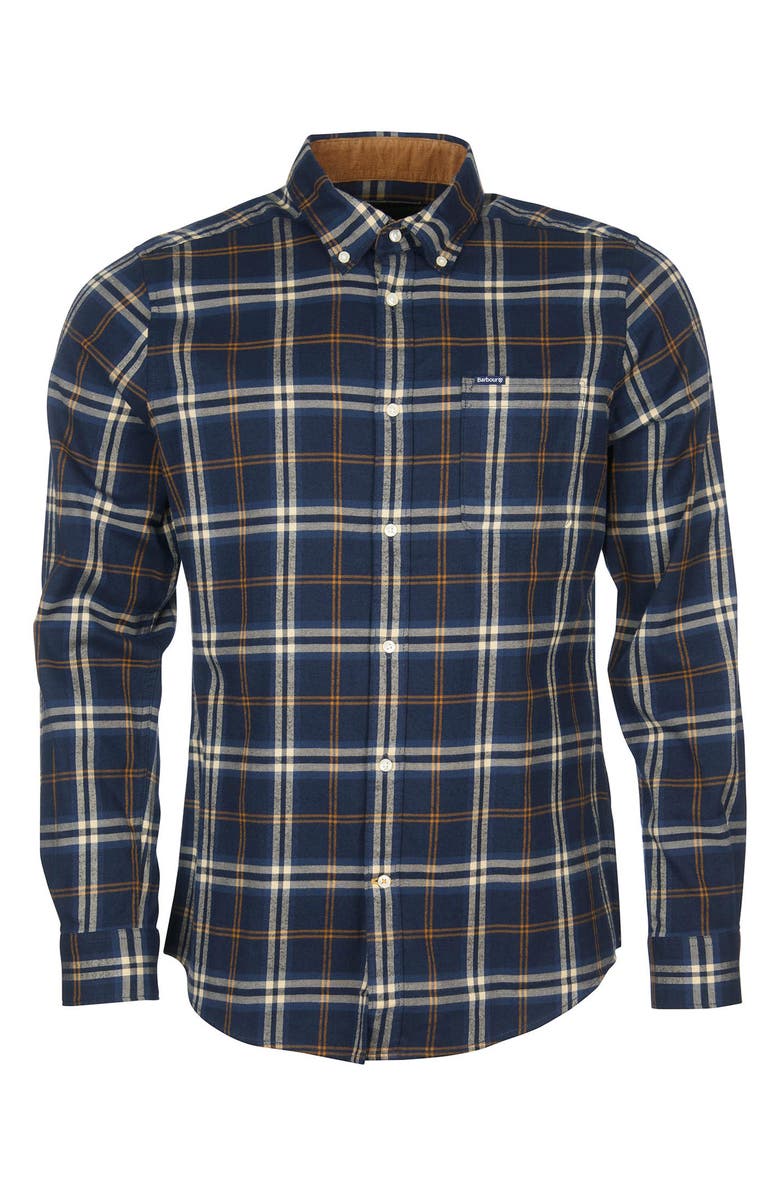 Barbour Crossfell Tailored Fit Plaid Button-Down Shirt, Alternate, color, 