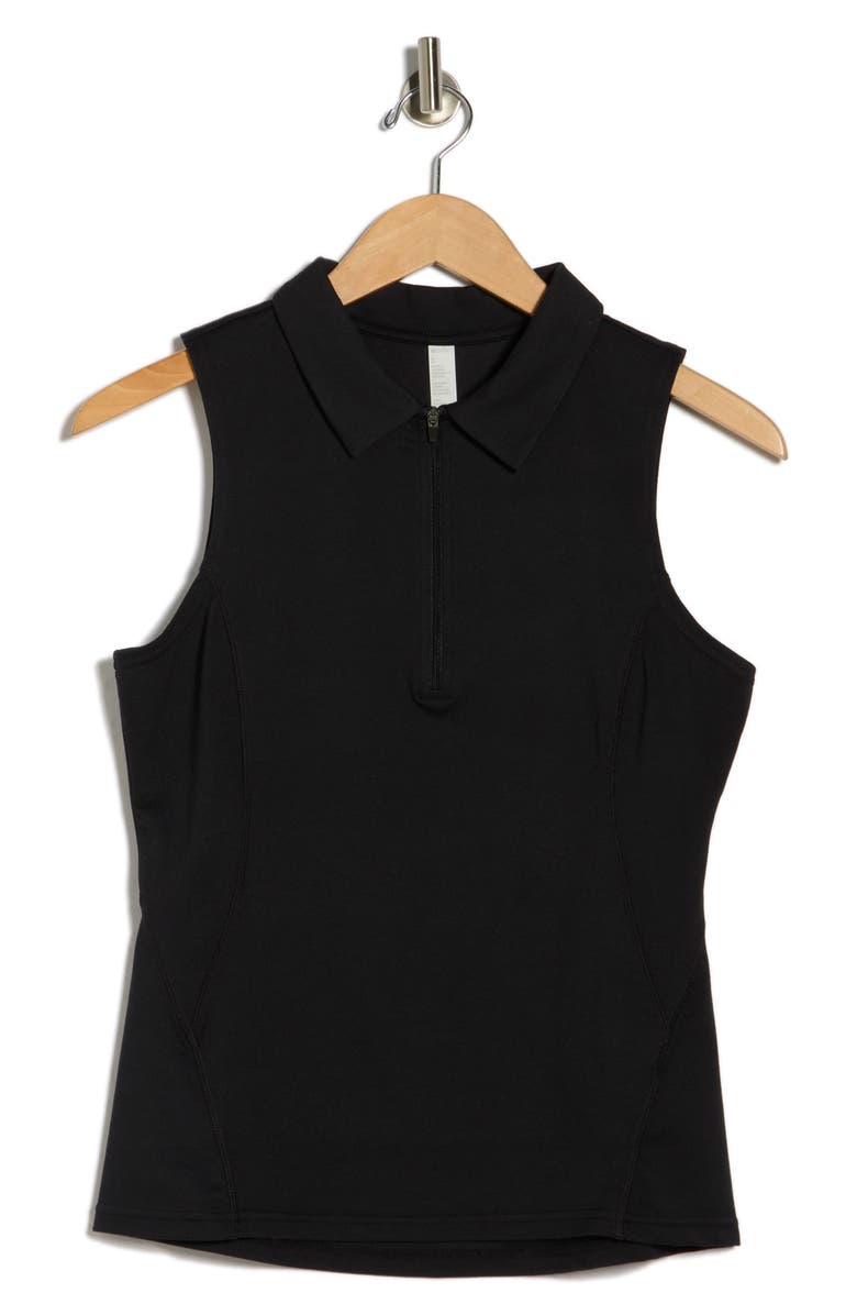 Zella Replay Half Zip Polo Tank, Alternate, color, 