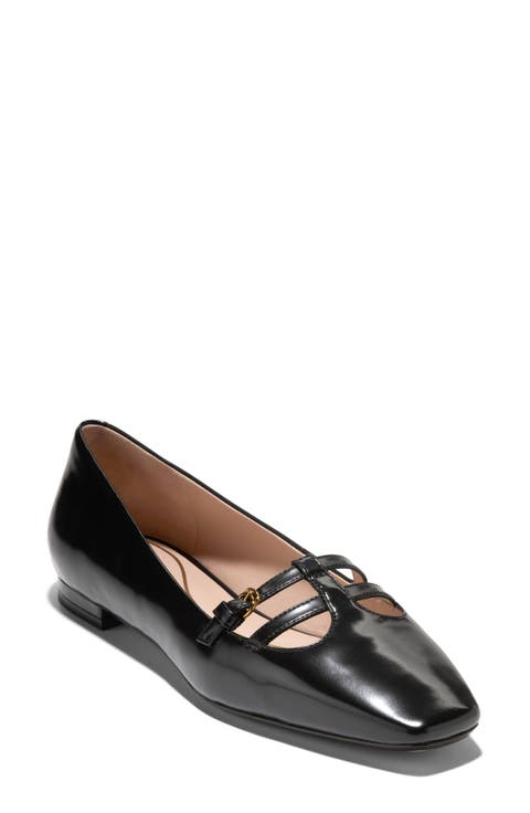 【PORTERNA】Mocha Strap Flat Shoes Women's T-Strap Flats | Nordstrom Rack