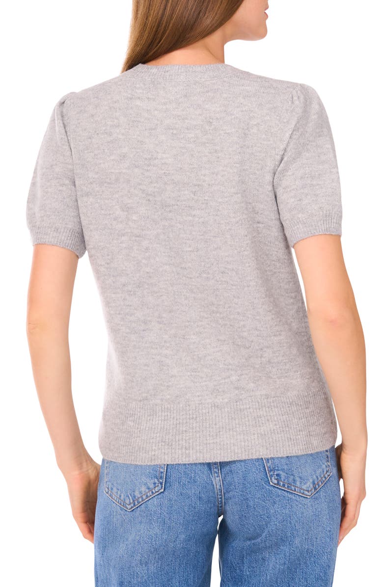 CeCe Crewneck Short Sleeve Sweater, Alternate, color, 
