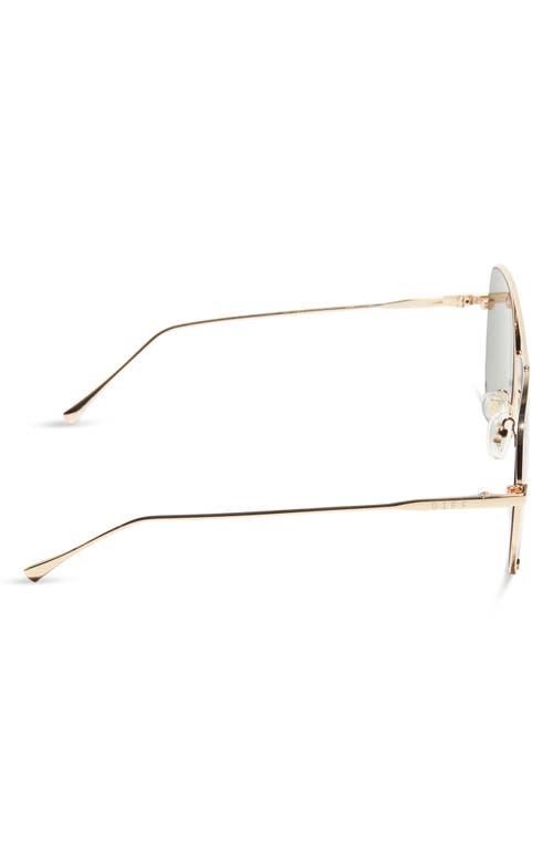 Diff 63mm Scarlett Aviator Sunglasses In Green