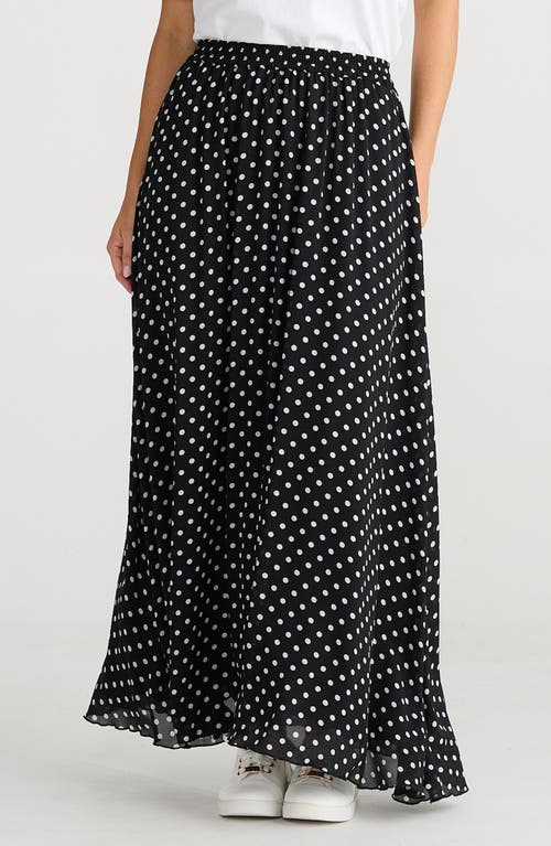 BRAVE + TRUE BRAVE+TRUE ALIAS POLKA DOT MAXI SKIRT 