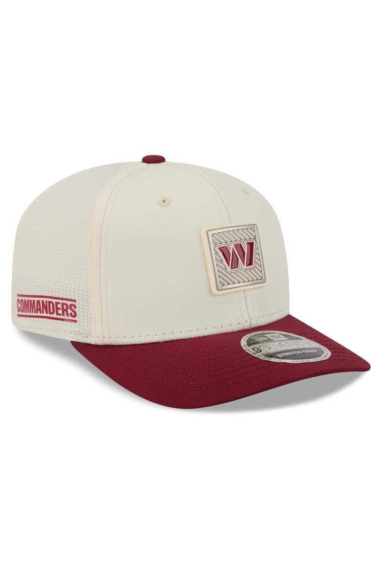 Men's New Era  Cream/Burgundy Washington Commanders 2026 NFL Training Camp 9SEVENTY Adjustable Hat, Main, color, Cream