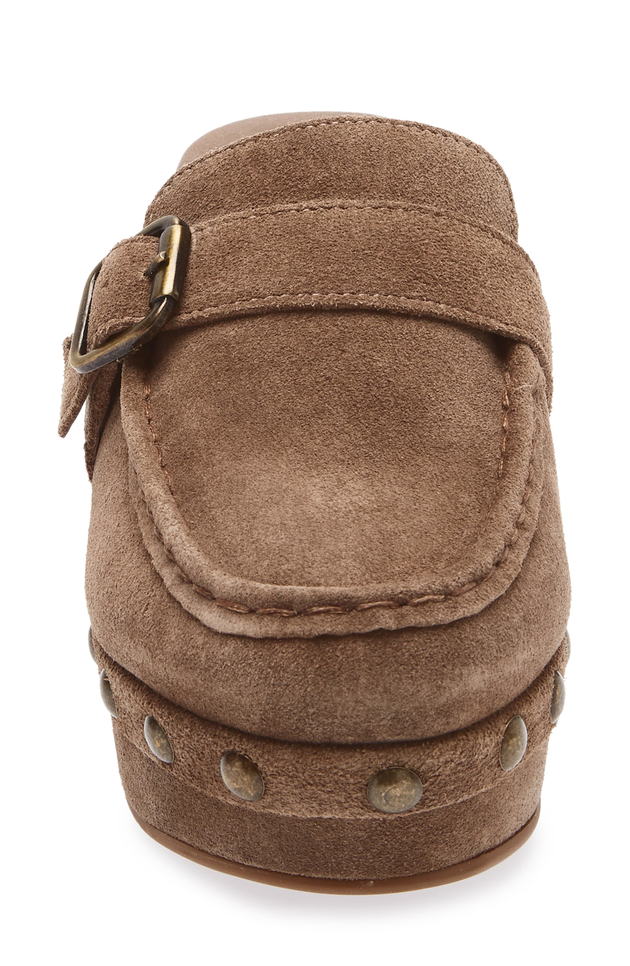 Genni Platform Loafer Mule, Alternate, color, TOFFEE SUEDE