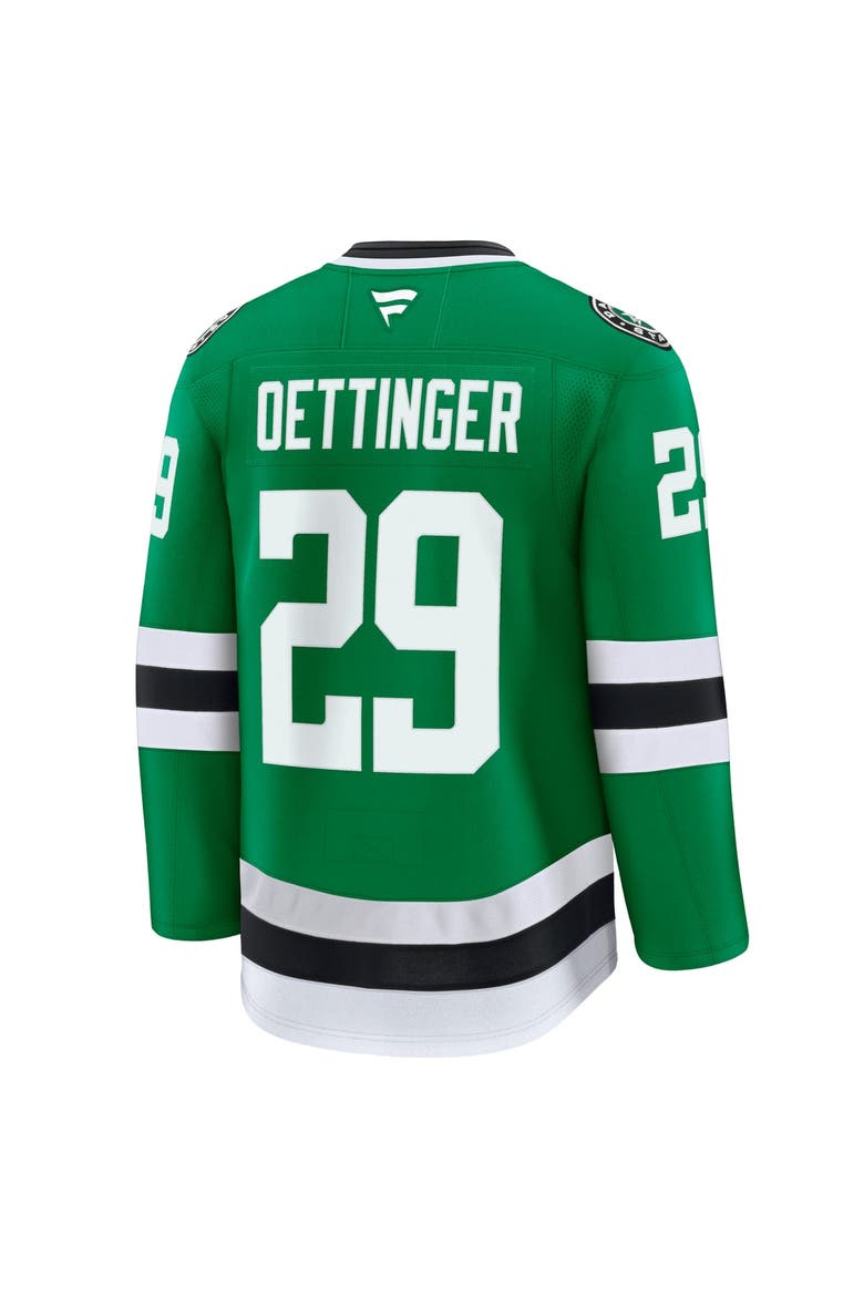 Men's Fanatics Jake Oettinger Kelly Green Dallas Stars Home Premium Jersey, Alternate, color, Kelly Green