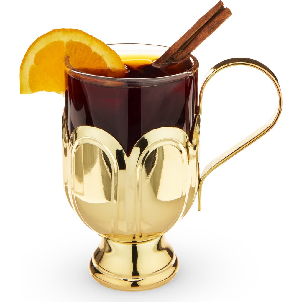Twine Mulled Wine Glass In Gold