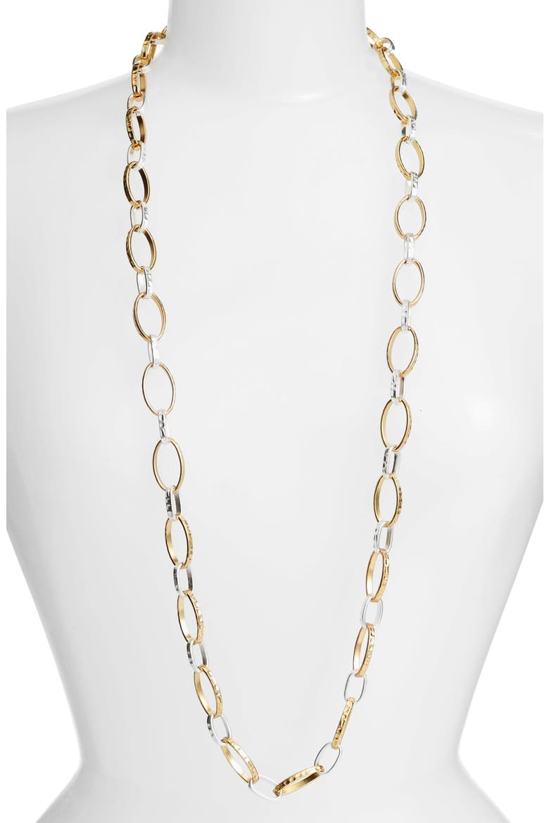 Long Link Necklace, Main, color, GOLD