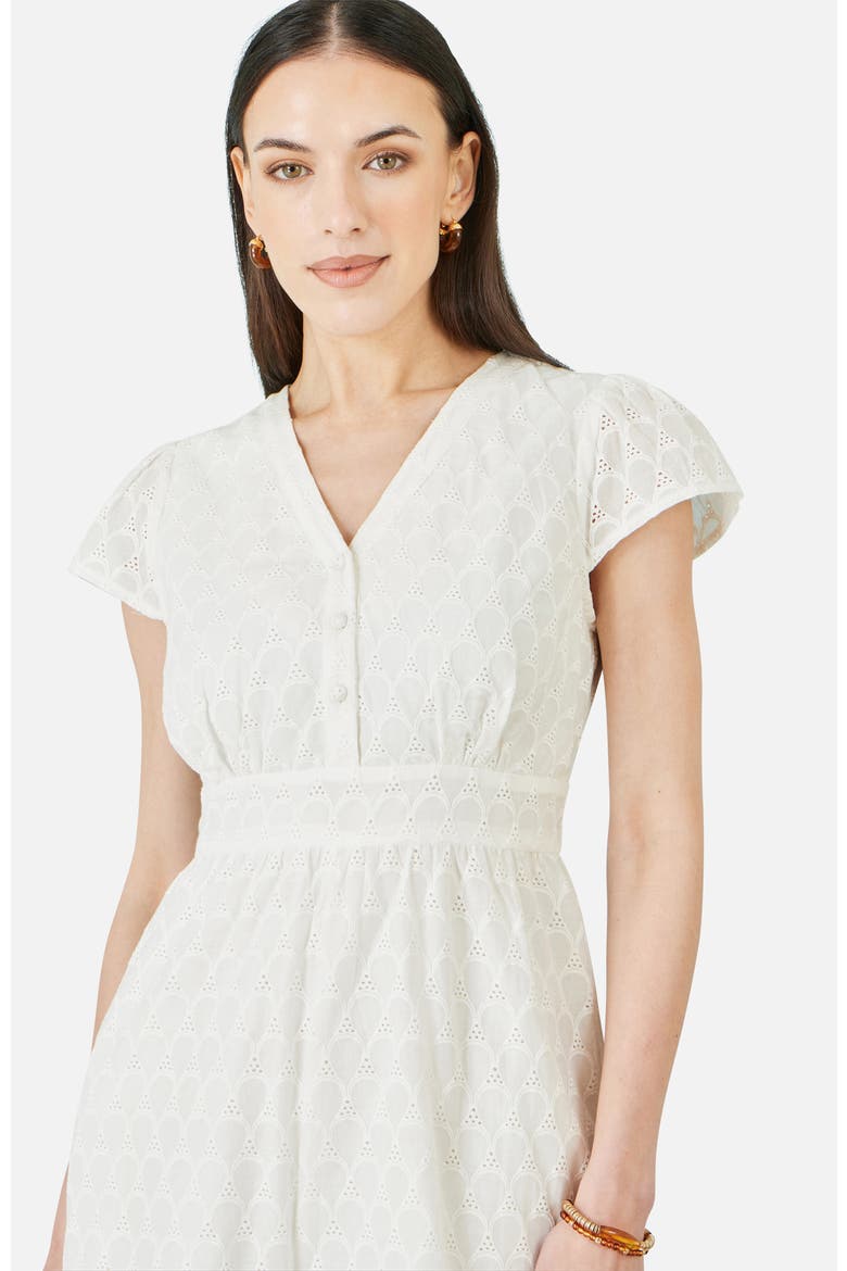 Cotton Broderie Anglaise Playsuit, Alternate, color, White