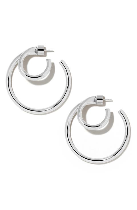 Double Lilly Baby Hoops, 1.5-Inch