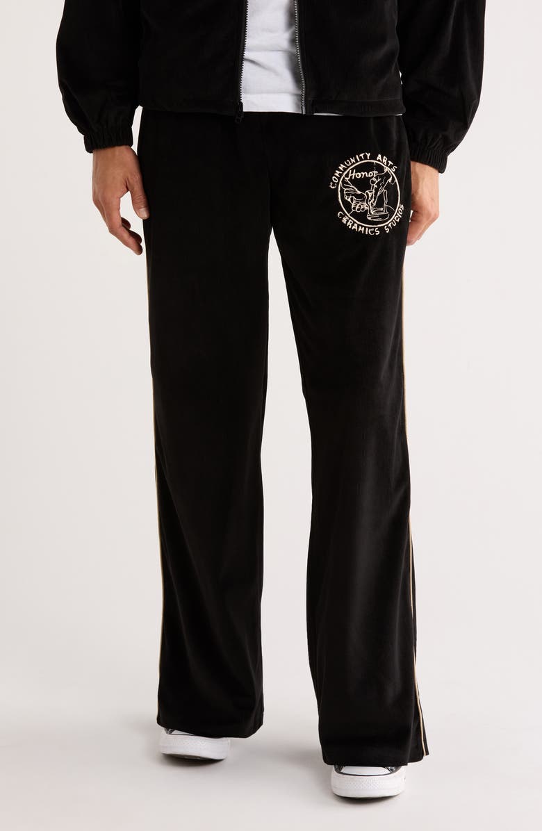 HONOR THE GIFT Piped Track Pants, Main, color, Black