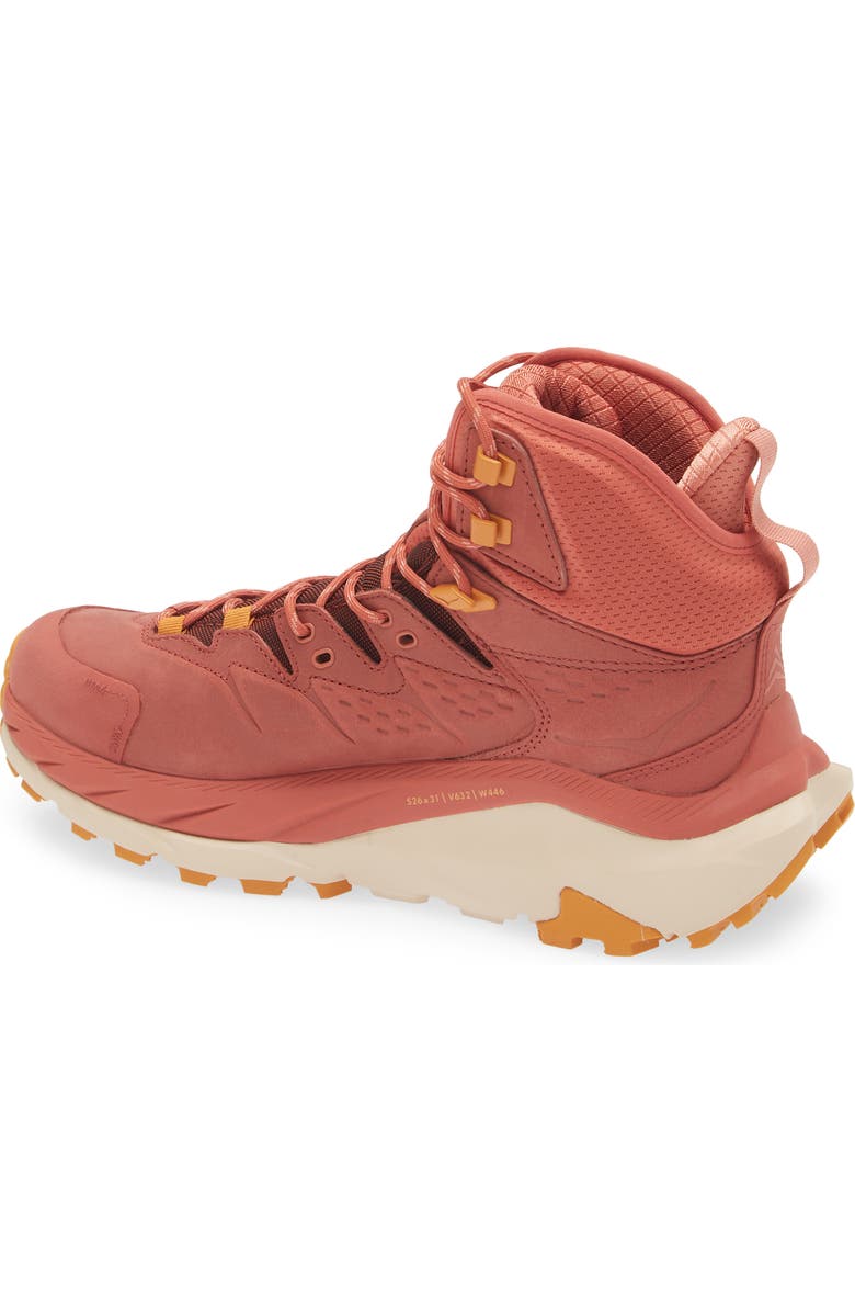HOKA Kaha 2 GTX Waterproof Hiking Boot, Alternate, color, Hot Sauce / Shifting Sand
