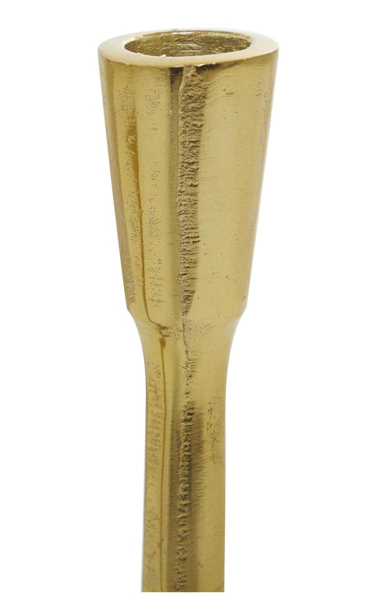 VIVIAN LUNE HOME Set of 3 Modern Candleholders, Alternate, color, Gold