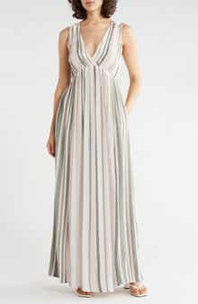 Lovestitch Sleeveless Stripe Maxi Dress