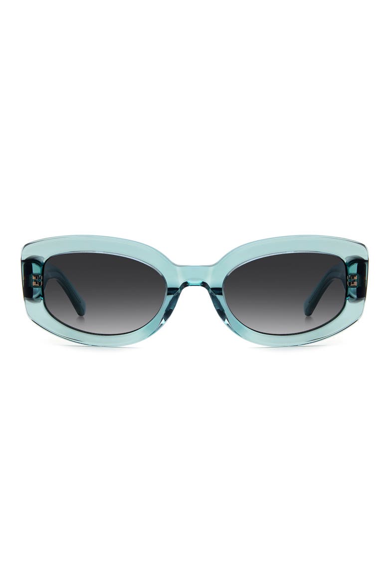 ailey 53mm gradient rectangular sunglasses, Main, color, SAGE/ DARK GREY SF