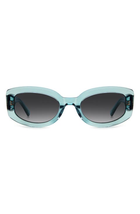 ailey 53mm gradient rectangular sunglasses