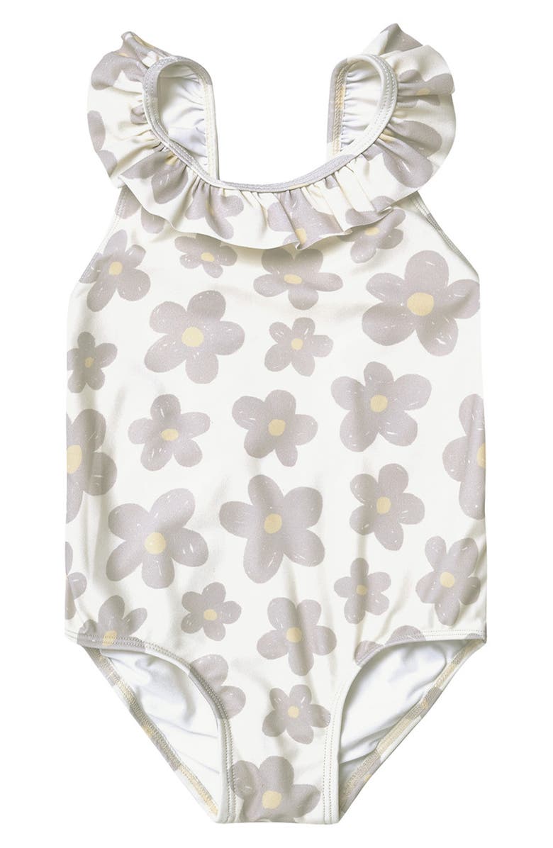 Rylee + Cru Arielle Ruffle One-Piece Swimsuit, Main, color,