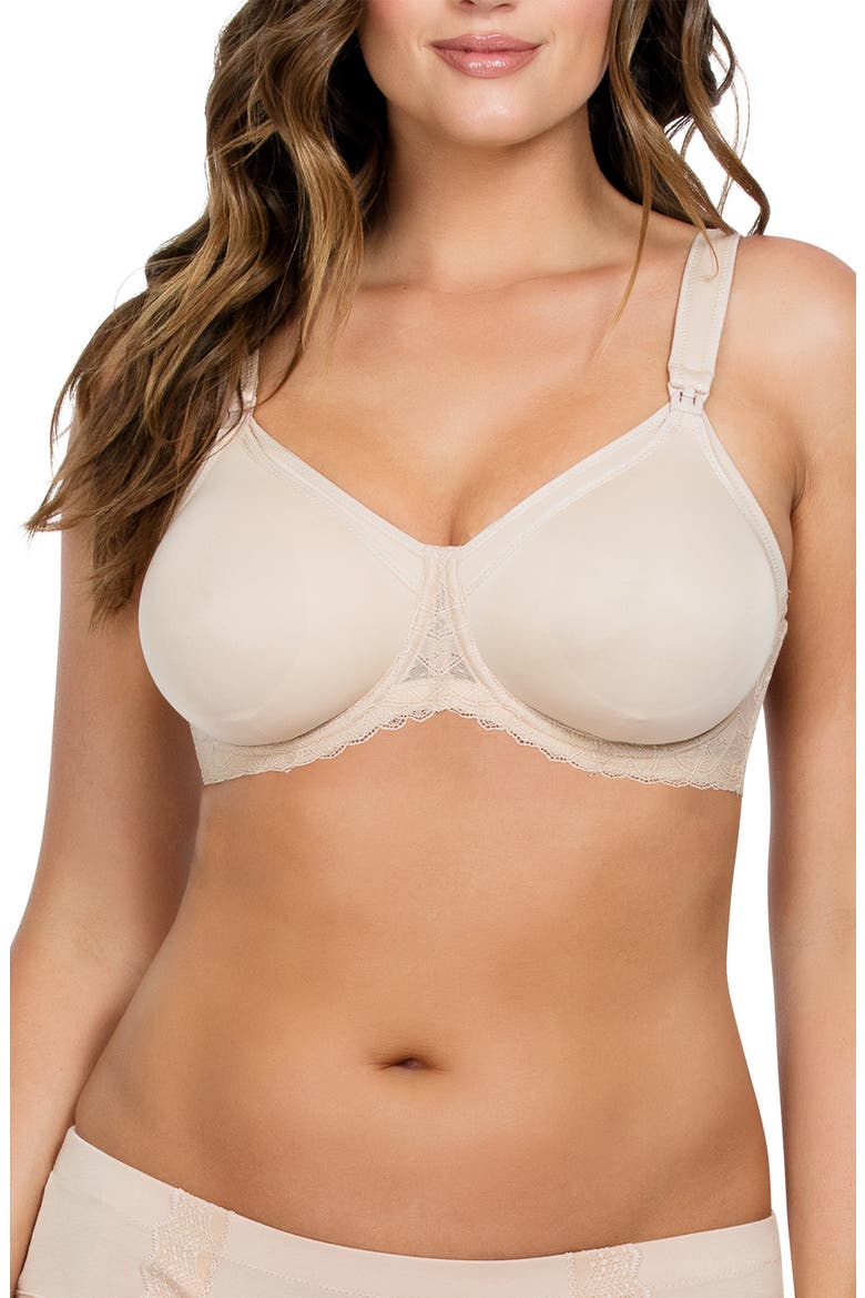 Leila Underwire Semless Cup Nursing Bra, Main, color, BARE