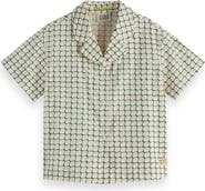 Scotch & Soda Kids' Geo Print Camp Shirt