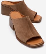 Forever & Always Shoes Sorex Leather Block Heel Sandal