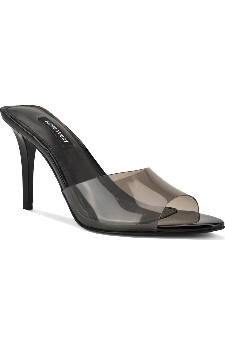 Nine West Hather Stiletto Sandal, Main, color, Black
