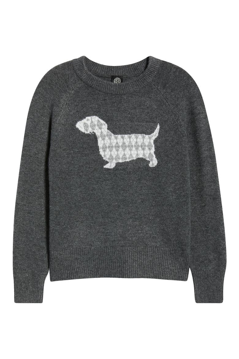 Dog Sweater, Alternate, color, CHARCOAL/ IVORY